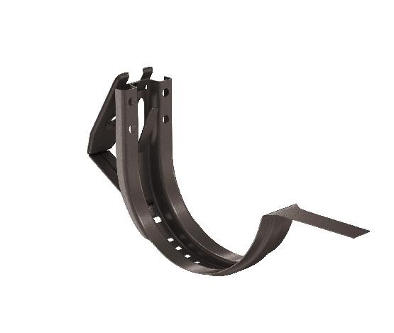 Водосток Aquasistem, система 150/100 - Крюк крепления желоба короткий регулируемый RR 32 Тёмно-Коричневый купить в Котласе