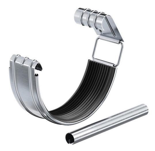 Водосток Aquasistem, Система 150/100 - Соединитель желоба с уплотнителем оцинковка купить в Котласе