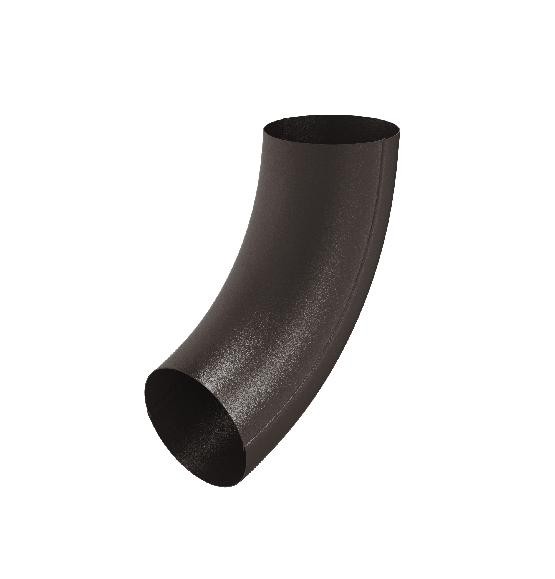 Водосток Aquasistem, Система 150/100 - Колено трубы RR 32 Тёмно-коричневый matt купить в Котласе