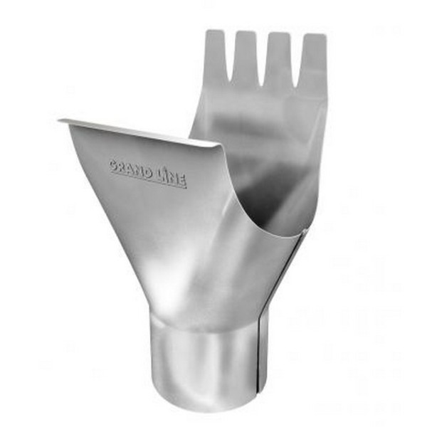 Водосток Grand Line 150x100 – Воронка желоба RAL 9003 купить в Котласе