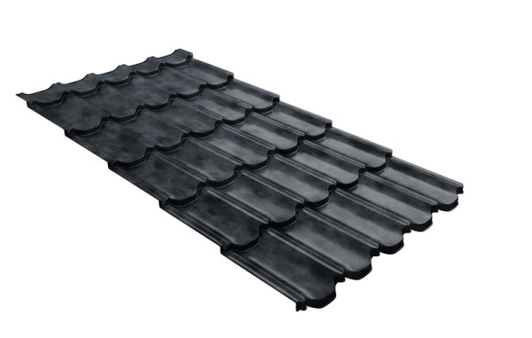 Металлочерепица квинта плюс с 3D резом 0,45 Safari Grey купить в Котласе