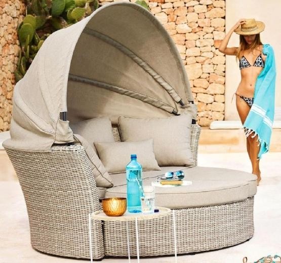 Диван-Трансформер AFINA плетеный из иск. ротанга AFM-325 Beige купить в Котласе