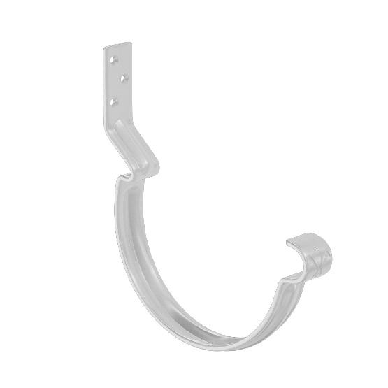 Водосток Aquasistem, система 150x100 - Крюк крепления желоба короткий RR 20 Мраморно-белый купить в Котласе