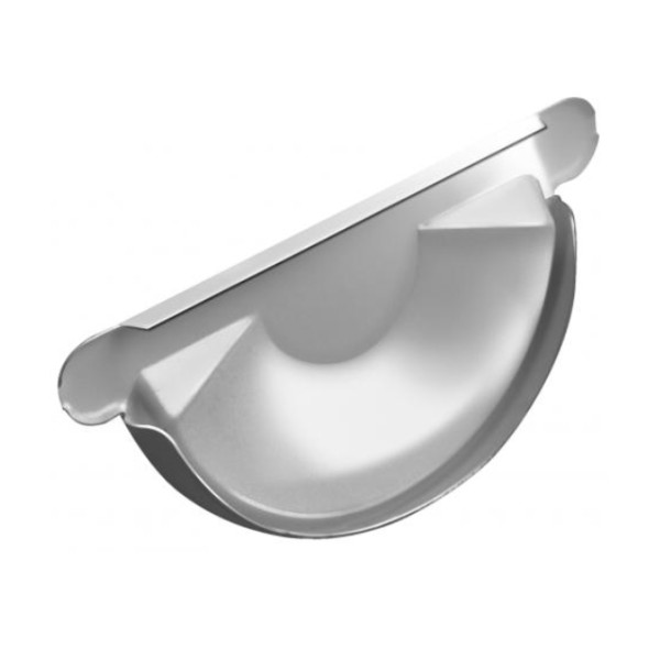 Водосток Grand Line 150x100 – Заглушка желоба RAL 9003 купить в Котласе