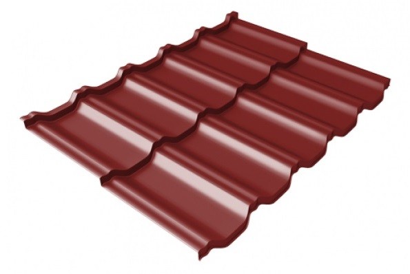Металлочерепица модульная Квинта Uno Grand Line c 3D резом 0,45 PE RAL 3011 коричнево-красный купить в Котласе