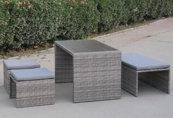 Диван-Трансформер AFINA плетеный из иск. ротанга S330G-W78 Grey купить в Котласе