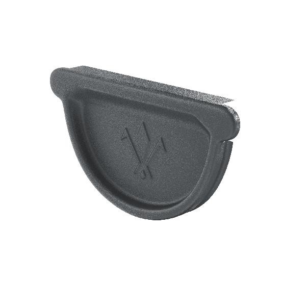 Водосток Aquasistem, Система 125/90 - Заглушка желоба универсальная с резиновым уплотнителем RR 23 Маренго matt купить в Котласе