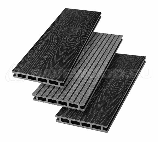 Террасная доска из ДПК SW Carpinus (T) — двухсторонняя черный купить в Котласе