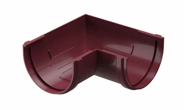 Угловой элемент 90˚ПВХ Docke STANDART красный купить в Котласе