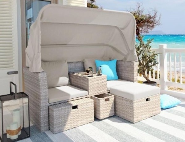 Комплект мебели AFINA плетеной из иск. ротанга AFM-330 Beige купить в Котласе