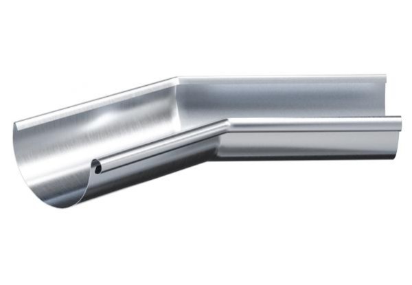 Водосток Aquasistem, Система 150/100 - Угол желоба внутренний  оцинковка 135° купить в Котласе