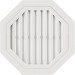 Восьмиугольная фронтонная вентиляционная решётка, Белая купить в Котласе