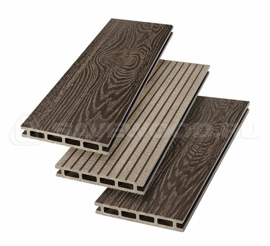 Террасная доска из ДПК SW Carpinus (T) — двухсторонняя темно-коричневый купить в Котласе