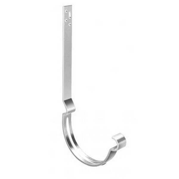 Водосток Grand Line 150x100 – Кронштейн длинный полоса RAL 9003 купить в Котласе