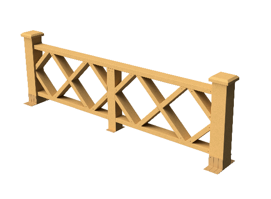 Ограждения декоративное ДПК GRINDERDECO Миллениум песчаник купить в Котласе