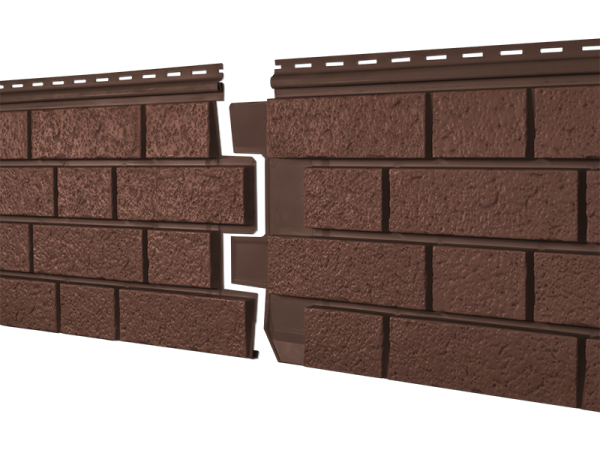 Фасадная панель Ю-пласт Стоун Хаус S-Lock Клинкер терракотовый купить в Котласе