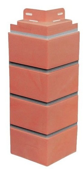 Угол к фасадной панели SteinDorf Кирпич красный с прокрашенными швами купить в Котласе