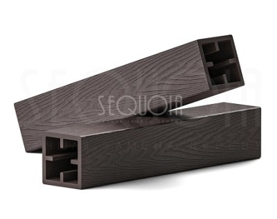 Столб SEQUOIA Evolution 3D WOOD BROWN