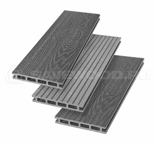 Террасная доска из ДПК SW Carpinus (T) — двухсторонняя графит купить в Котласе