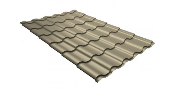 Металлочерепица кредо 0,5 Satin RAL 1015 светлая слоновая кость купить в Котласе