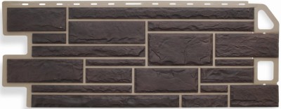 Цокольный сайдинг альта-профиль - коллекция "камень", жжёный