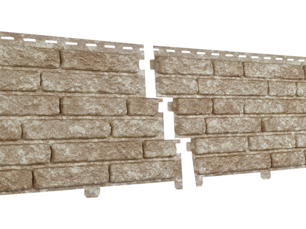 Фасадная панель Ю-пласт Стоун Хаус Кварцит Светло-бежевый купить в Котласе