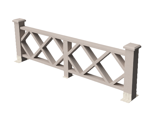 Ограждения декоративное ДПК GRINDERDECO Миллениум выбеленый дуб купить в Котласе