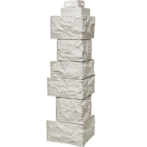 Угол наружный FineBer “Дикий камень” Жемчуг купить в Котласе