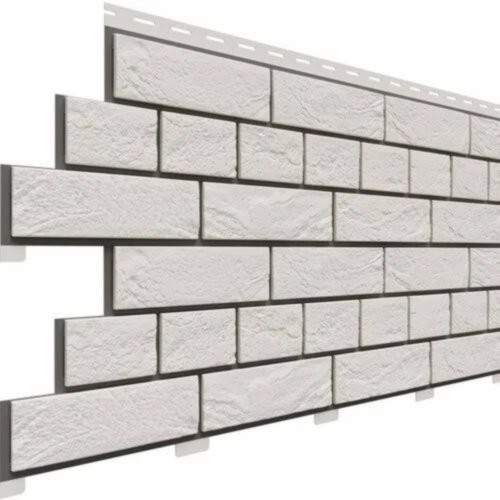 Фасадная панель Доломит Кирпич Славянка Белый купить в Котласе