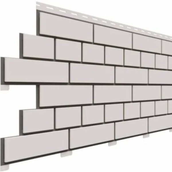 Фасадная панель Доломит Кирпич, Белый купить в Котласе