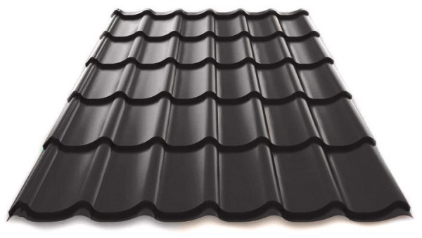 Металлочерепица Металл Профиль Norman полиэстер 0,5 сталь RAL 7024 серый купить в Котласе