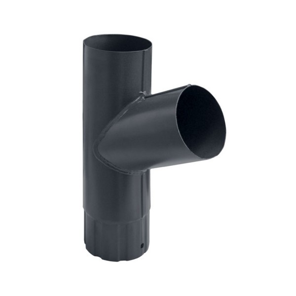 Водосток Grand Line 150x100 – Тройник трубы RAL 7024 купить в Котласе