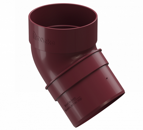 Колено 45˚ПВХ Docke STANDART красный купить в Котласе