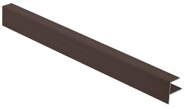 F-профиль Grinder закрывающий коричневый купить в Котласе