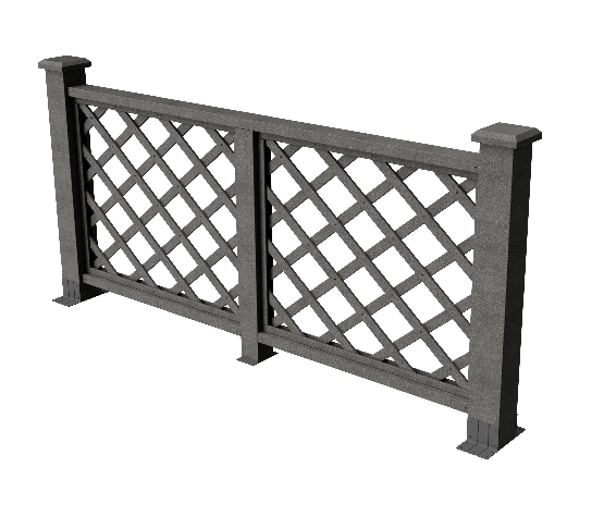 Ограждения декоративное ДПК GRINDERDECO Ламбет серый базальт купить в Котласе