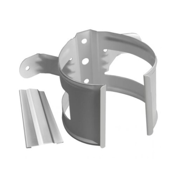 Водосток Grand Line 150x100 – Хомут трубы (на дерево) RAL 9003 купить в Котласе