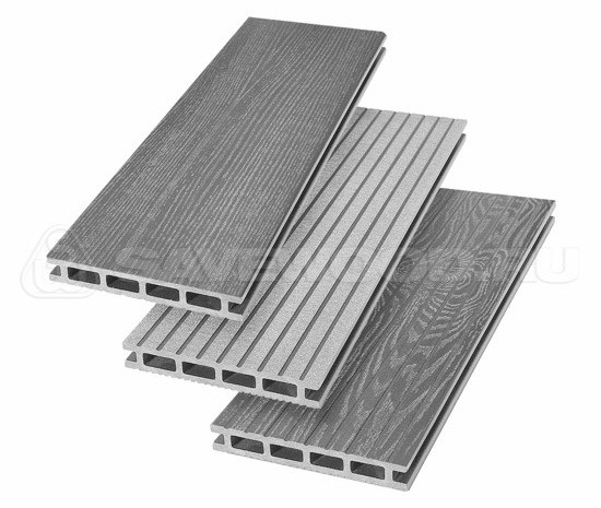 Террасная доска из ДПК SW Carpinus (R) — двухсторонняя пепельный купить в Котласе