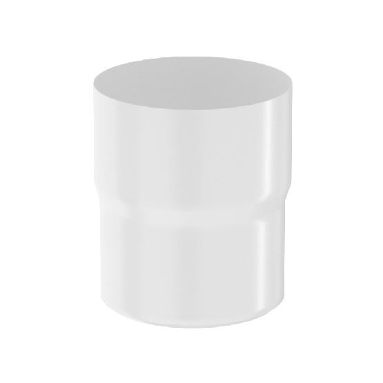 Водосток Aquasistem, система 125x90 - Соединитель трубы RR 20 Мраморно-белый купить в Котласе