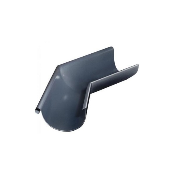 Водосток Grand Line 150x100 – Угол желоба наружный 135° RAL 7024 купить в Котласе