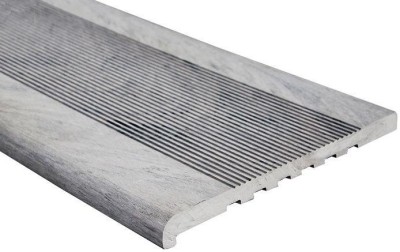 Ступень ДПК Outdoor Havana/Вельвет полнотелая серая  микс