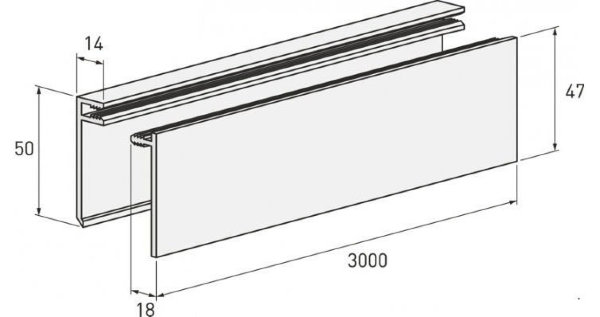Планка финишная светлая купить в Котласе