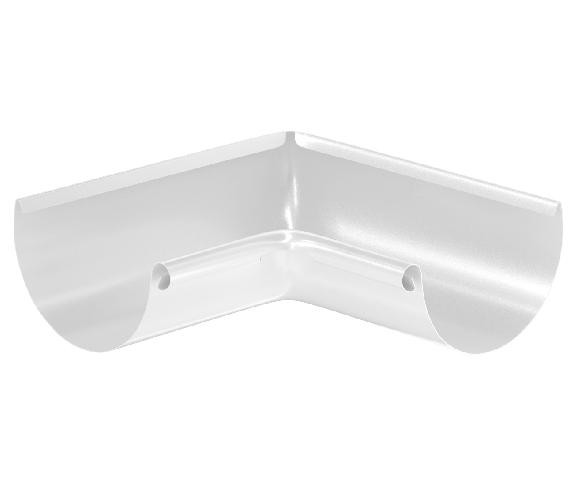 Водосток Aquasistem, система 125x90 - Угол желоба, внутренний 90° RR 20 Мраморно-белый купить в Котласе