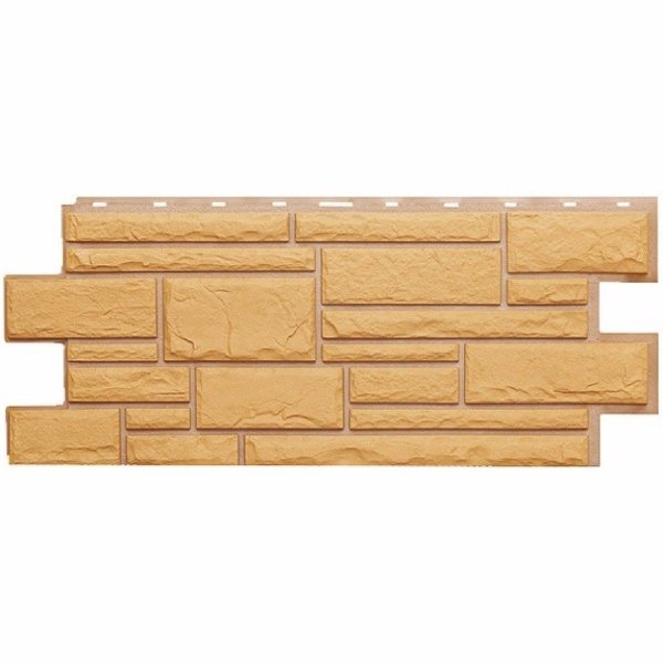 Фасадная панель Техоснастка, Камень Дикий, Бежевый купить в Котласе