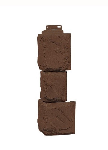 Угол наружный «Камень крупный» Коричневый купить в Котласе