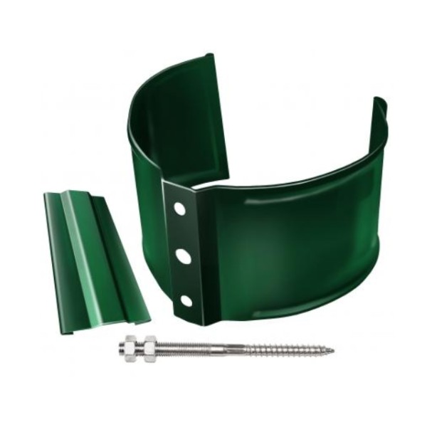 Водосток Grand Line 125x90 – Хомут трубы (на кирпич) RAL 6005 купить в Котласе