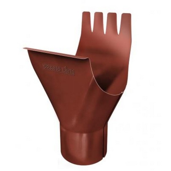 Водосток Grand Line 125x90 – Воронка желоба RAL 8004 купить в Котласе