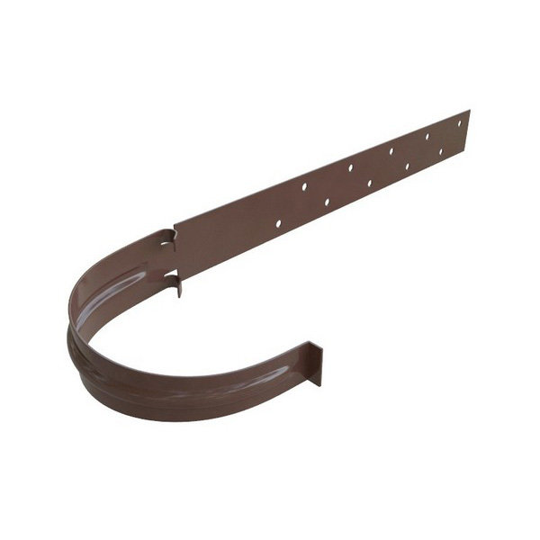 Водосток Альта-Профиль ПВХ – Кронштейн желоба (коричневый) купить в Котласе