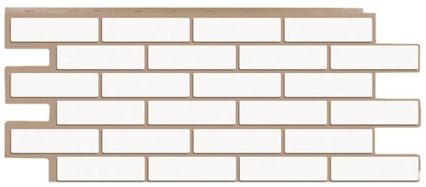 Фасадная панель T-Сайдинг - Кирпич Модерн Белый купить в Котласе