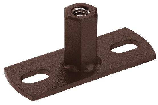 Водосток Aquasistem, Система 125x90 - Держатель для хомута под метиза RAL 8017 Коричневый matt купить в Котласе