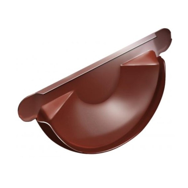 Водосток Grand Line 125x90 – Заглушка желоба RAL 8004 купить в Котласе